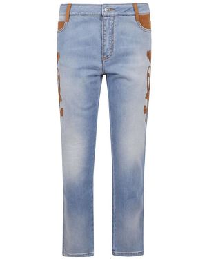 ERMANNO SCERVINO BAGGY JEANS エルマンノ シャーヴィノ Jeans and denim dress women's clothing | Ermanno Scervino