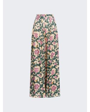 Agua Bendita Gaita Peonia Aurora Pants - White