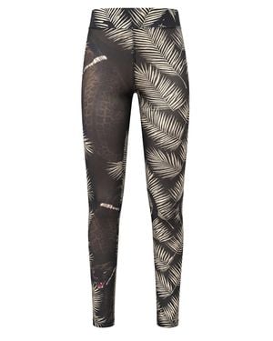 Philipp Plein Tulle Leggings Panthere Prive - Gray