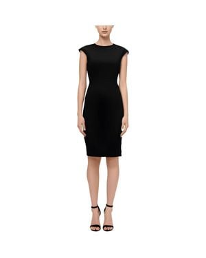 BOSS Solid Wool Sheath Dress - Black