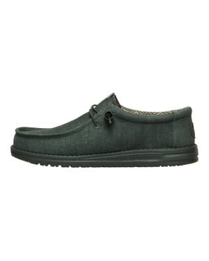 HEYDUDE Wally 40700-3Tj 'Sdeep Canvas Stretch Casual Shoes Mew1735 - Green