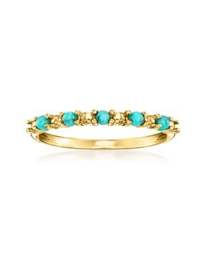 RS Pure By Ross-Simons 2Mm Bead Ring - Blue