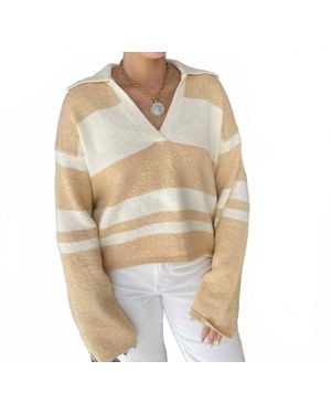 MON RENN Cosmo Knit Top - Metallic