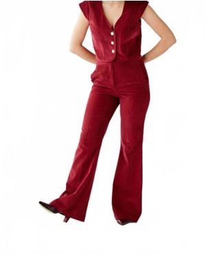 RoseVelvet Sandy Pants - Red