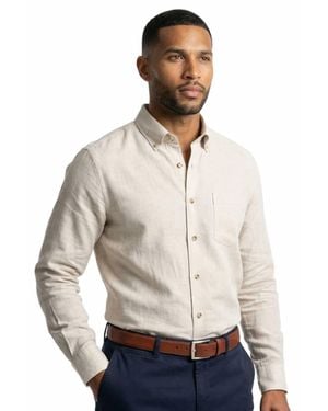 Scott Barber The Chambray Shirt - Natural