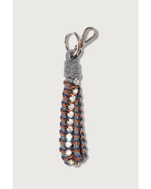 My Bob Rhinestones Key Ring - White