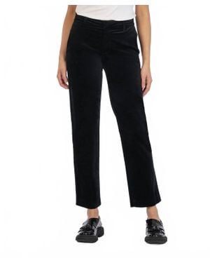 Kut From The Kloth Elizabeth High Rise Velveteen Pants - Black