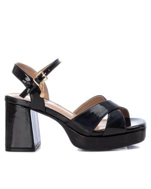 Xti Heeled Platform Sandals By - Blue