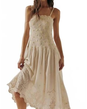Free People Daphne Midi Dress - Natural