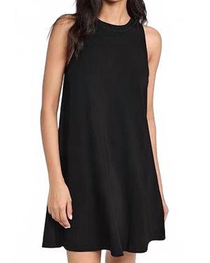 Theory Rib Neck Tank Mini Dress - Black