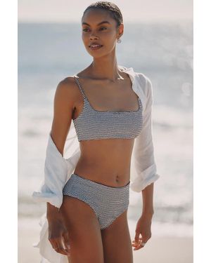 Aila Blue Bambi Bikini Bottoms - Metallic