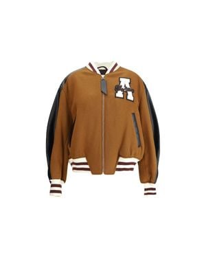 The Attico Varsity Bomber Jacket - Brown