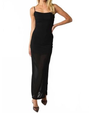 Olivaceous Noelle Mesh Dress - Black