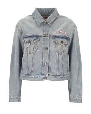 Fiorucci Giubbino Star Logo Denim - Gray