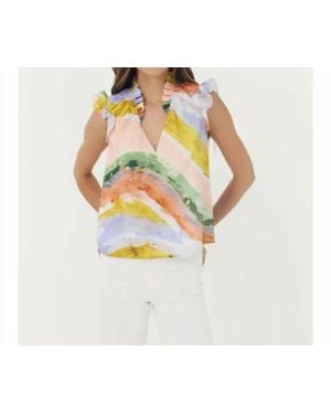 Hutch Brenna V-Neck Top - Multicolor