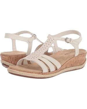 Easy Street Dorinda Sandals Adjustable Strap Htat281 - Metallic