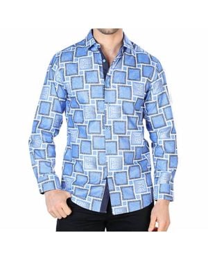 El Señor De Los Cielos Casual Long Sleeve Shirt - Blue