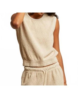 PERFECTWHITETEE Carli Summer Boucle Tank Top - Natural