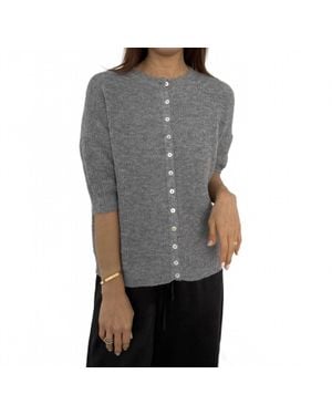 Things Between Priscilla Knit Slouchy Top - Gray