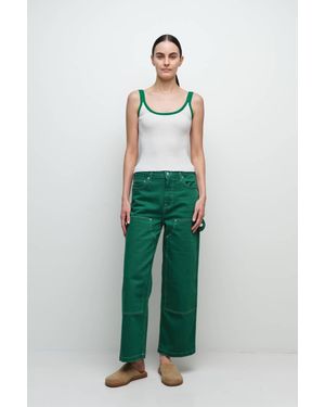 Jonathan Simkhai Rayne Knit Tank Top - Green