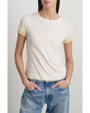 B Sides Double Crepe Jersey Tee - White