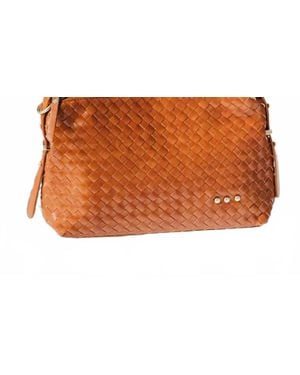 Pretty Simple Woven Hobo Shoulder Bag - Black