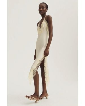 Bardot Silvio Lace-Trim Slip Dress - Natural
