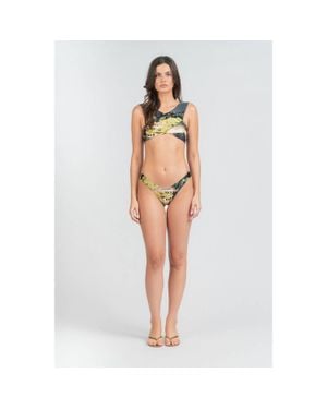 Rangel Sutton Bikini Top With Matching Bikini Bottoms Set - White