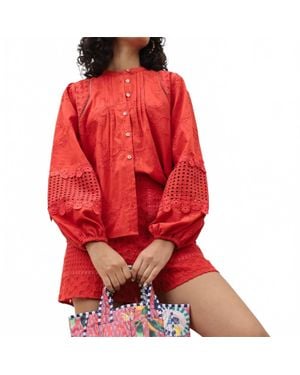 Emily Lovelock Martha Blouse - Red