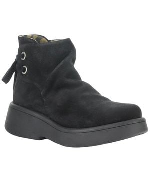 Fly London Mebs Suede Boot - Black