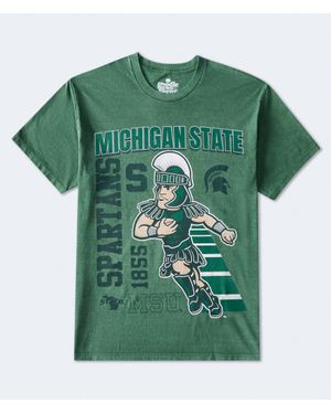 Aéropostale Michigan State Spartans Relaxed Graphic Tee - Green
