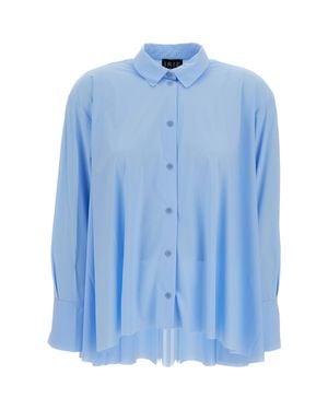 Irie Clear Button-Down Shirt With Classic Collar - Blue