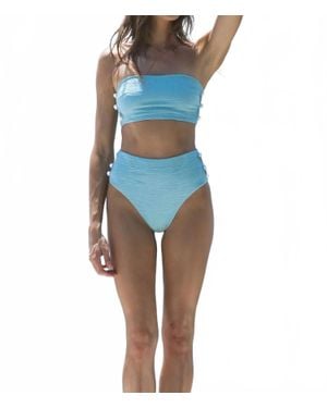 La Porte Robbin Bikini Top - Blue
