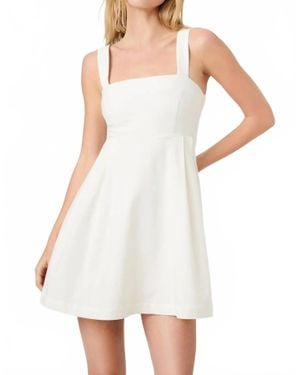 French Connection Aspen Linen Babydoll Dress - White