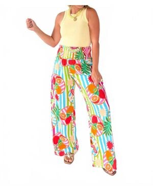 Karlie Island Fruit Gauze Smock Pant - White