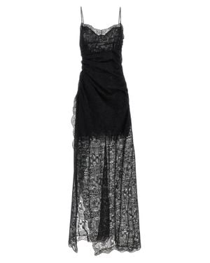 Ermanno Scervino Polyester Long Dress - Black