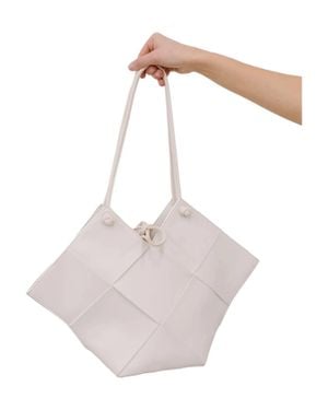 123 Amore Woven Tote Bag - Pink