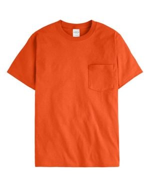 Hanes Authentic Pocket T-Shirt - Orange