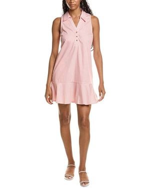 Stella Parker Flounced Dress - Pink