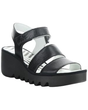 Fly London Bexy Leather Sandal - Metallic