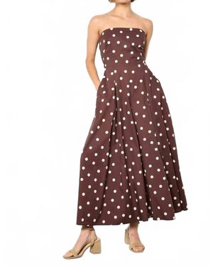 Apricot Bardo Polka Dot Jumpsuit - Purple
