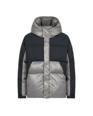 Save The Duck Luma Hooded Puffer Jacket - Gray