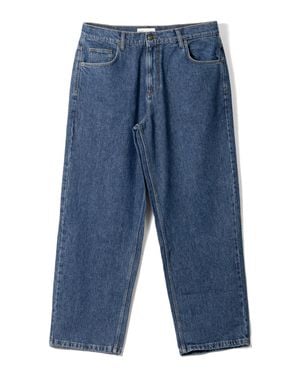 Wax London Vintage Denim Jeans With Relaxed Silhouette - Blue