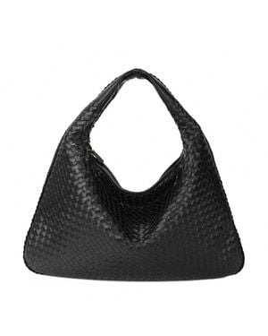 Urban Expressions Large Woven Hobo Bag - Black