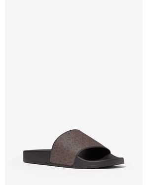 Michael Kors Jake Logo Slide Sandal - Multicolor