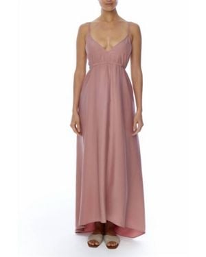 LBLC The Label Ruffle Maxi Dress - Red