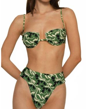 Montce Simonette Underwire Bikini Top - Green