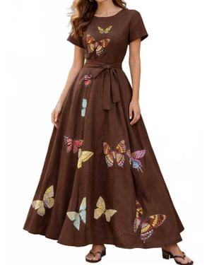 FANM MON Papiyon Maxi Dress - Brown