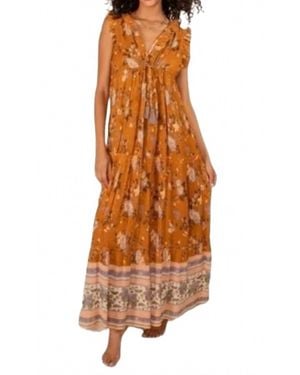 Raga Sleeveless Floral Maxi Dress - Brown
