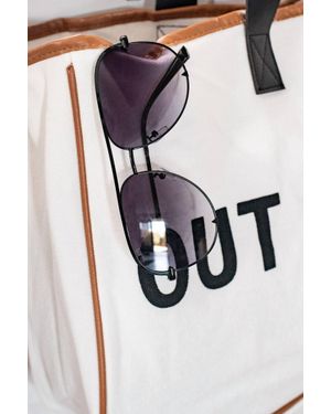 Julia Rose The Alex High Quality Aviator Sunglasses - Black